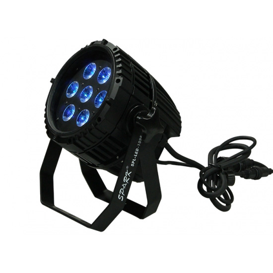 7x12W RGBWA-UV 6 in1 LED outdoor par light